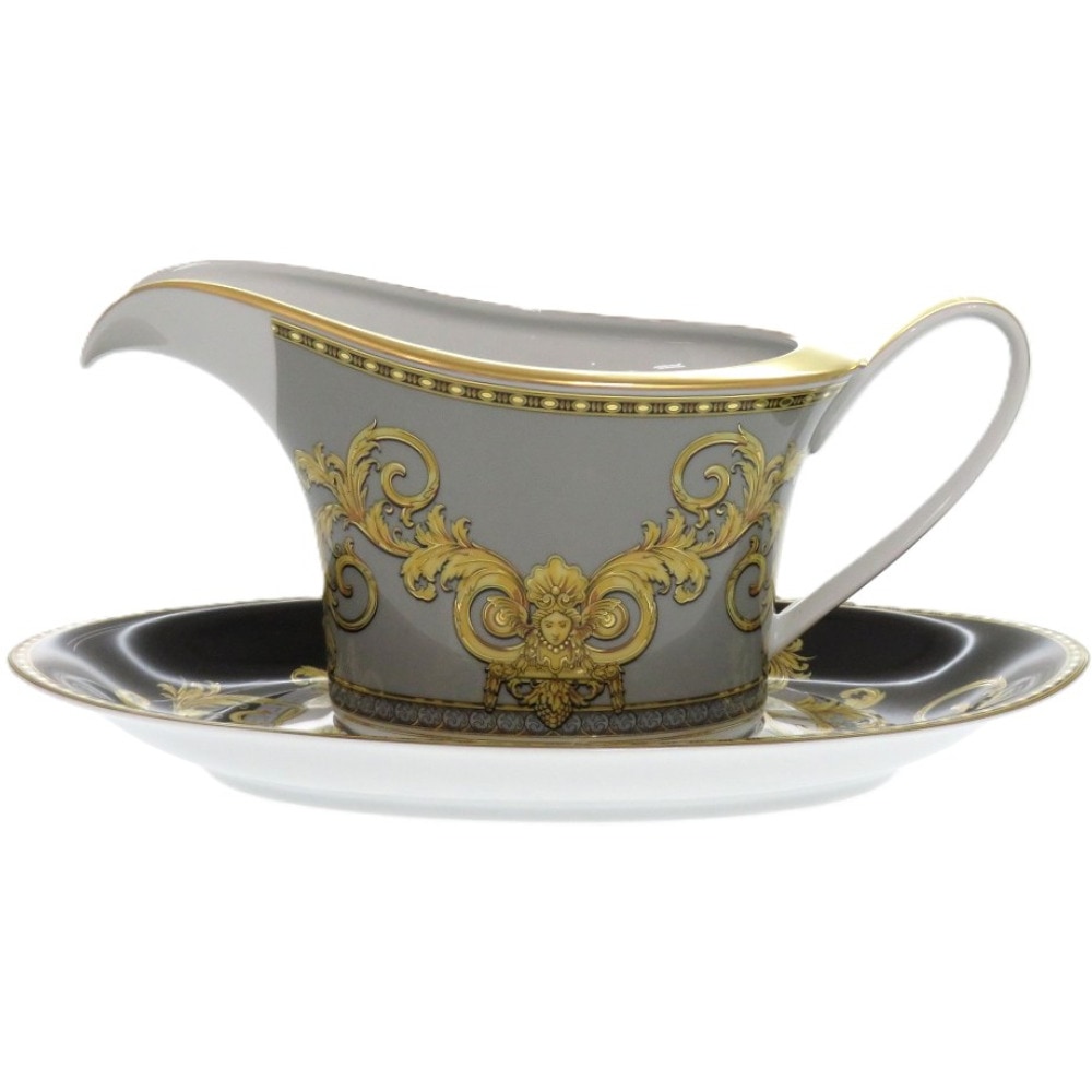 未使用品 ソーサー&ポット Prestige gala rosen thal ローゼンタール 食器 陶器 グレー 1086【中古】 レディース