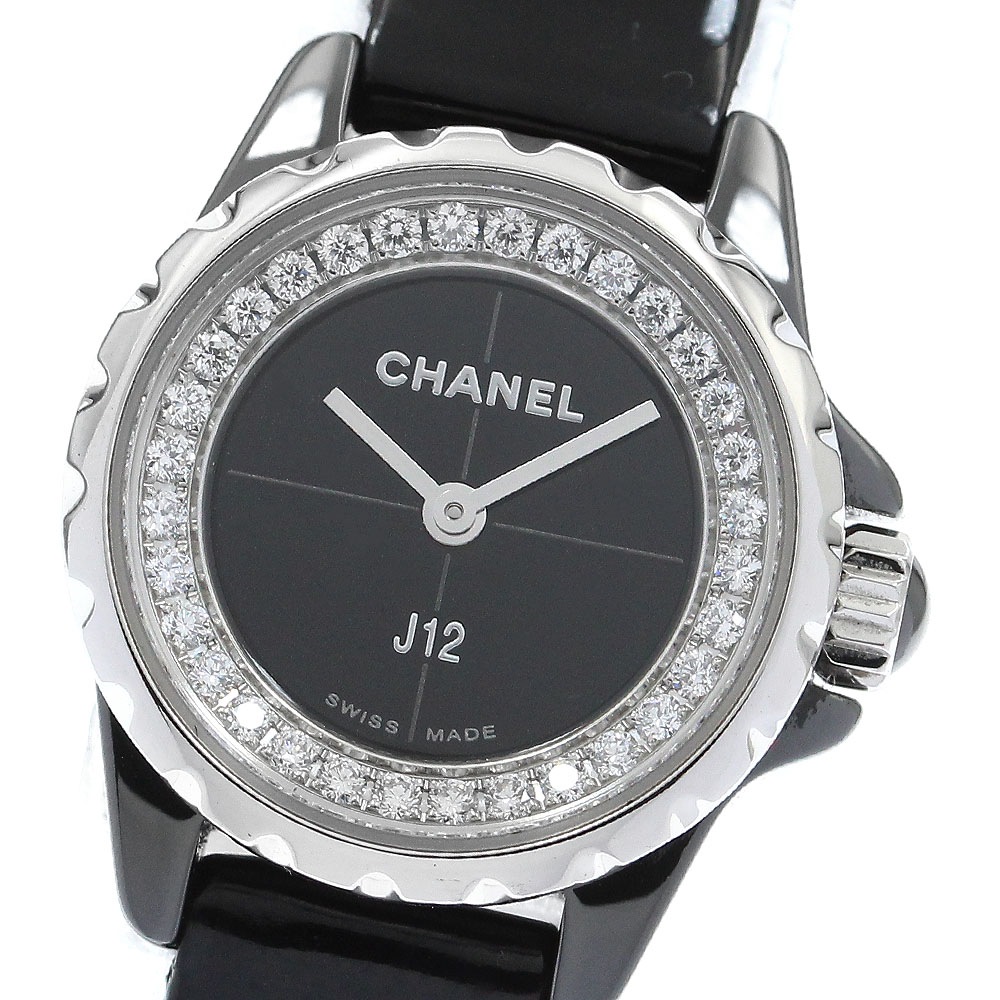 シャネル CHANEL H4663 J12 XS ダイヤ クォーツ レディース 美品 _901490【中古】