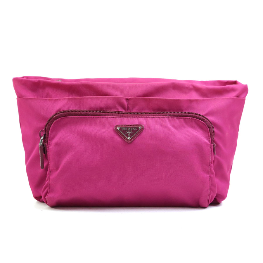 プラダ PRADA クラッチバッグ ナイロン ピンク ユニセックス r11257k