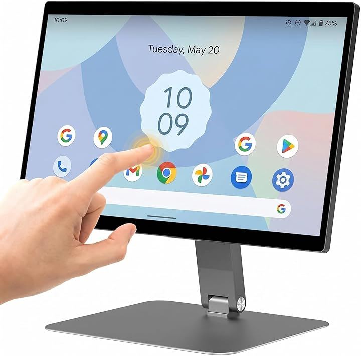 HEIGAOLA 一体型PC 15.6インチ 360回転スタンド付き Android 12タッチオールインワンPC RK3399 4GB 64GB HDポート USB 3.0 Wi-Fi