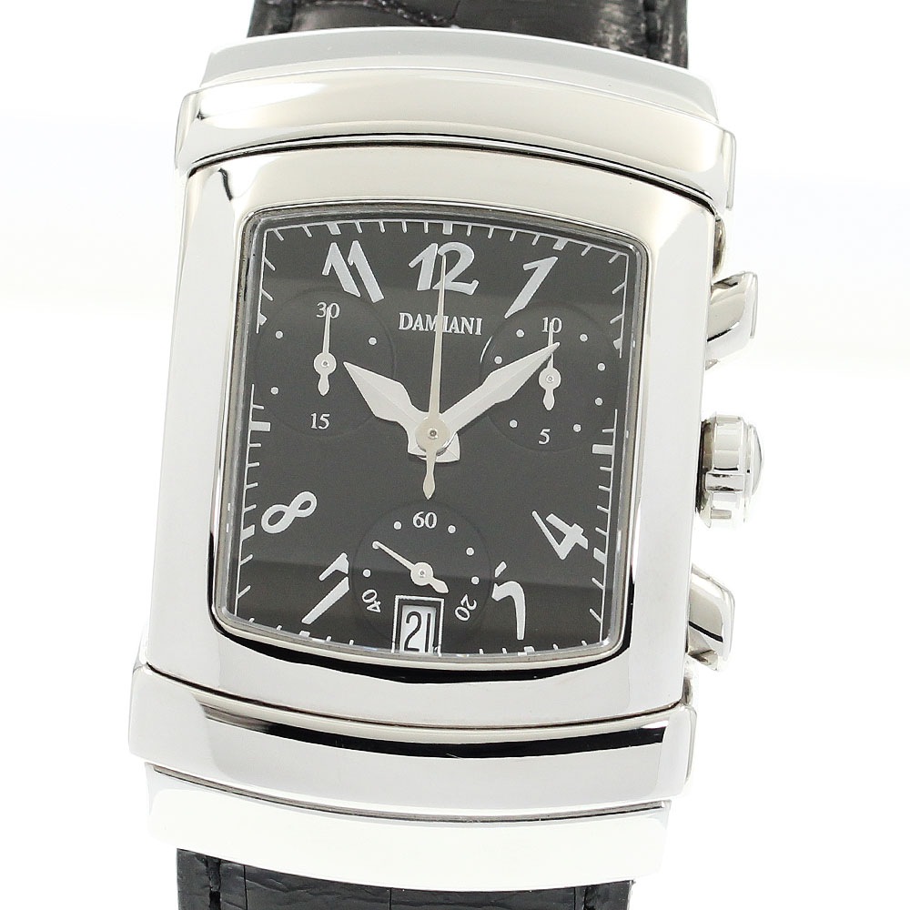 ダミアーニ Damiani DU 002 AC BD エゴ クロノグラフ クォーツ メンズ _896060【中古】