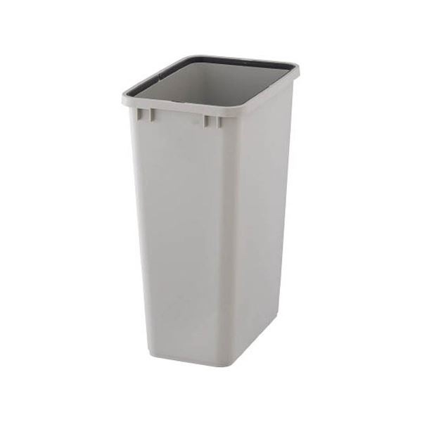 （まとめ）TRUSCO PPペール角型 本体48L グレー TPPK-45-GY 1個（フタ別売）2セット