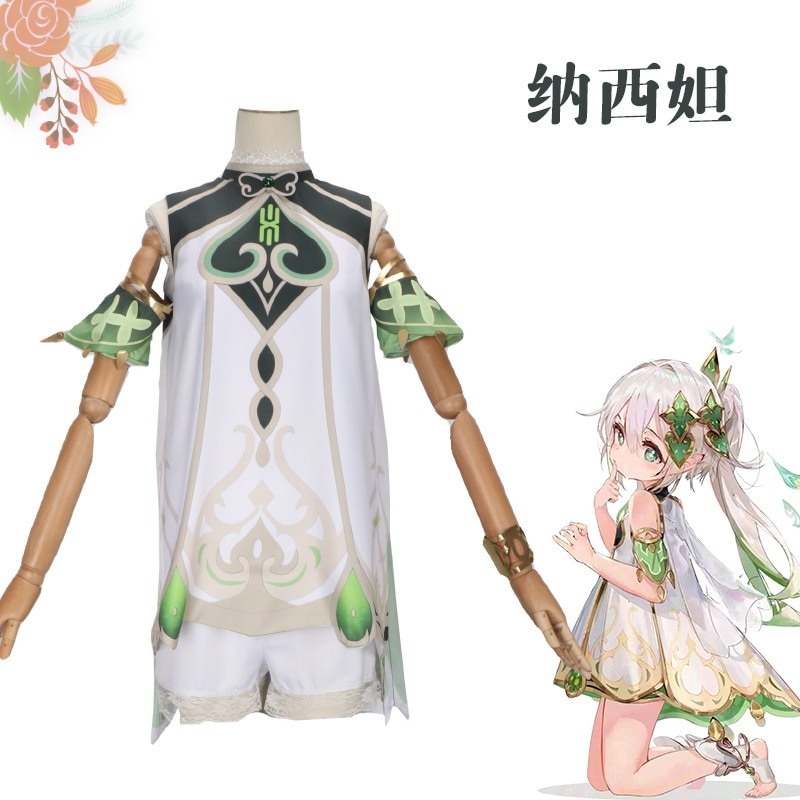 既製在庫原神cosナシダcosスーツ小吉祥xumi草神コスプレロリゲームアニメ衣装