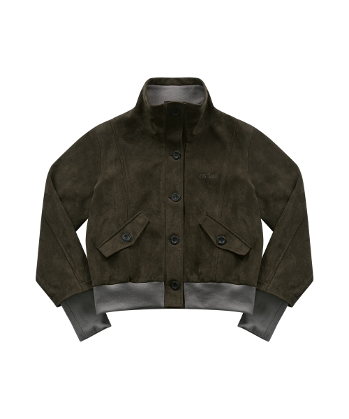 【AS"ON】 DUMBO SUEDE JACKET / BROWN 正規品
