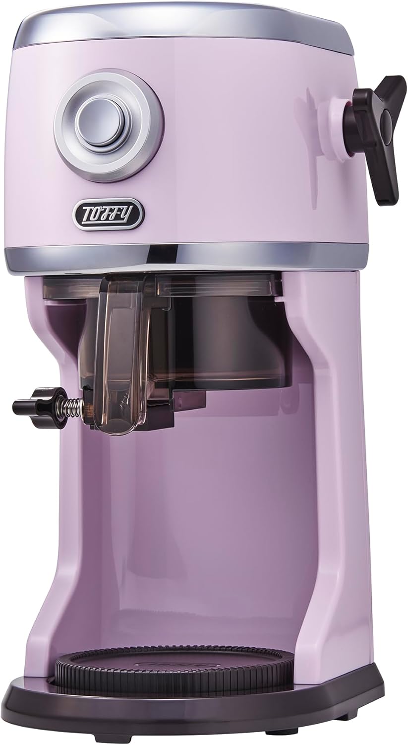 電動ふわふわかき氷メーカー：本格かき氷フローズンフルーツハーフアイスブレンドアイスジュースミルクアイス製氷カップ付き（ラベンダー）