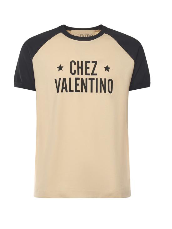 VALENTINO GARAVANI Men T-Shirts 7V3MG17D AYCQT3 Butter Black