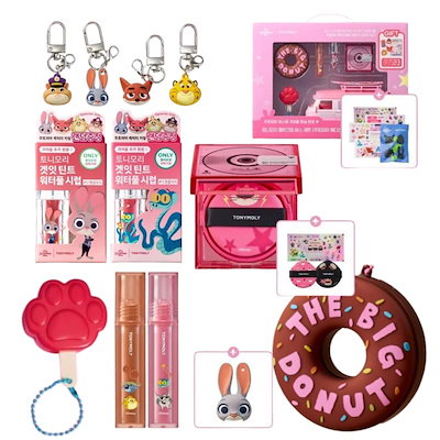 ズートピア　トニーモリー　コスメセット Qoo10] トニーモリー [TONYMOLY × ズートピア]【数 : ポイントメイク