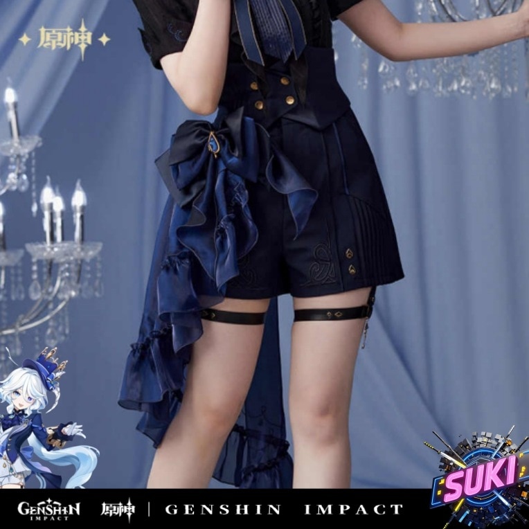 【プロ品質を極める!】原神 グッズ / フリーナ インプレッションシリーズ / ショットパンツ / Genshin Impact Furina 芙宁娜 げんしん コスプレ