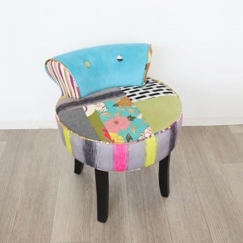 かわ畑 椅子 カラフルチェアー スツール 1407STC ライトブルー・004