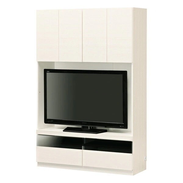 白井産業 POR-1812TV WH ホワイト ポルターレ 壁面収納ユニット 幅120cm TV収納ラック メーカー直送