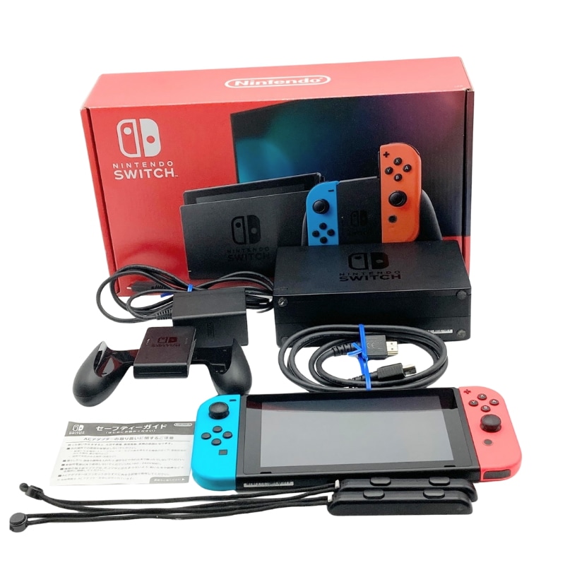 中古 Nintendo Switch 本体 Joy-Con(L) ネオンブルー/(R) ネオンレッド
