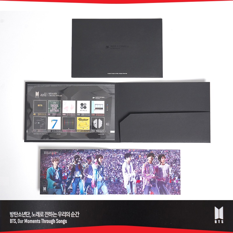 BTS 10周年記念スタンプアルバム限定版フルセット/記念スタンプブック+スタンプ/韓国郵便公式商品！