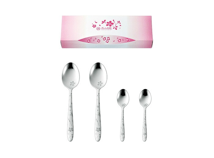 燕人の匠 ［桜吟］デザートスプーン2P＆コーヒースプーン2P