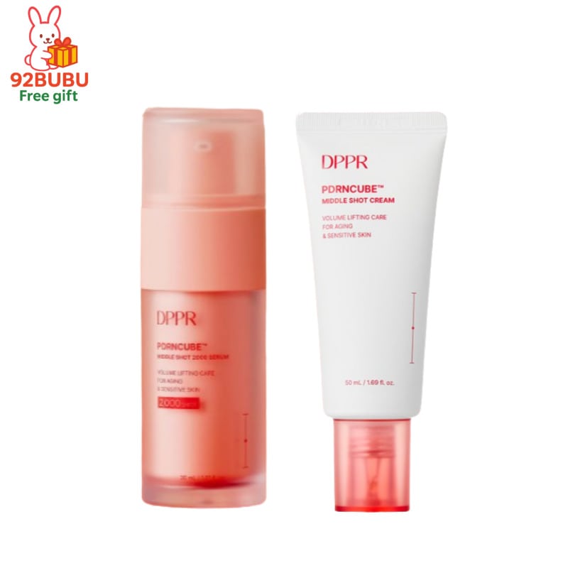 【集中ケア2点セット】PDRNキューブミドルショット2000セラム30ml+クリーム50ml/サーモンpdrn /美容液/導入美容液 針/エッセンス/pdrn クリーム/保湿クリーム/美容液セット