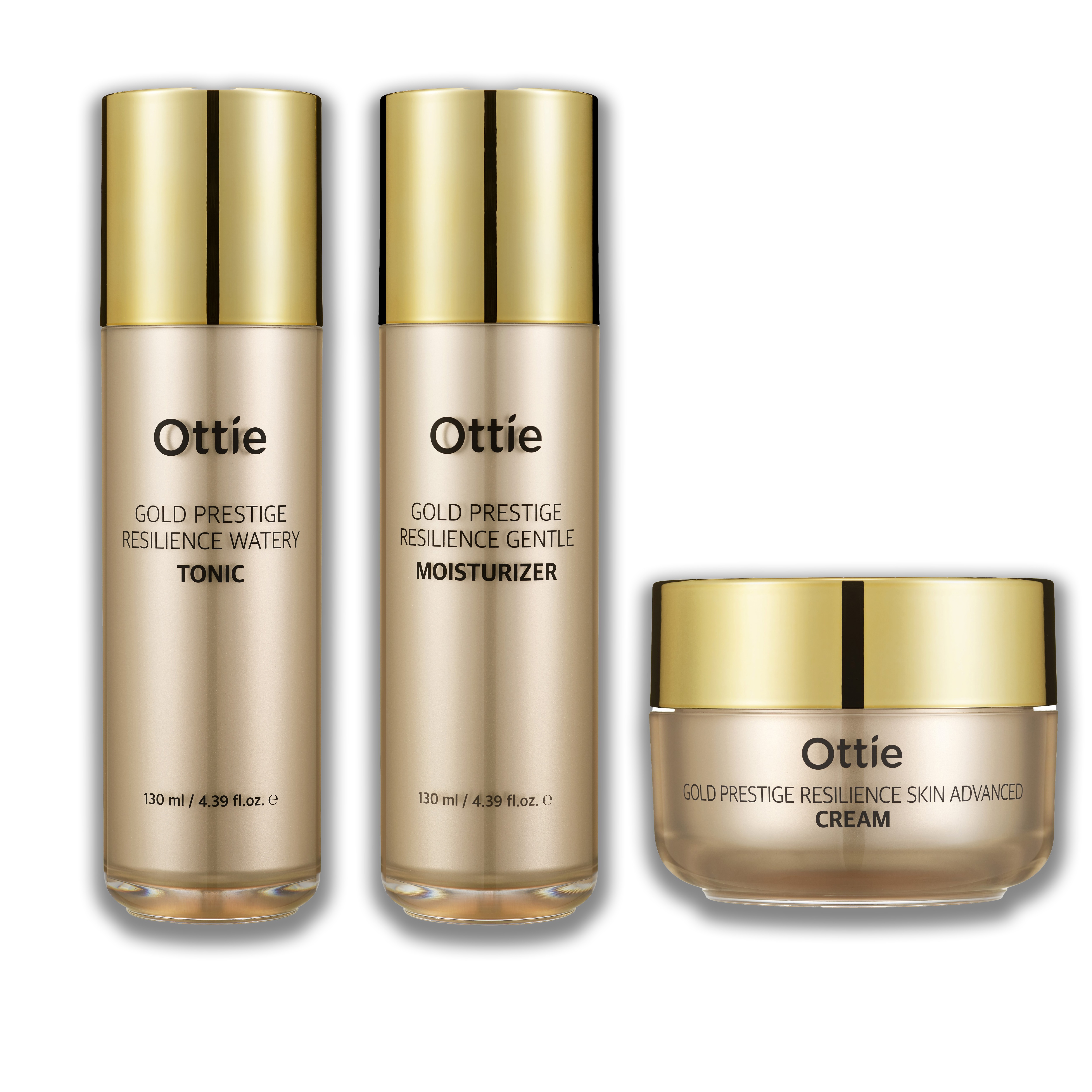 Gold Prestige Resilience Skincare Set [Tonic/Moisturizer/Cream]