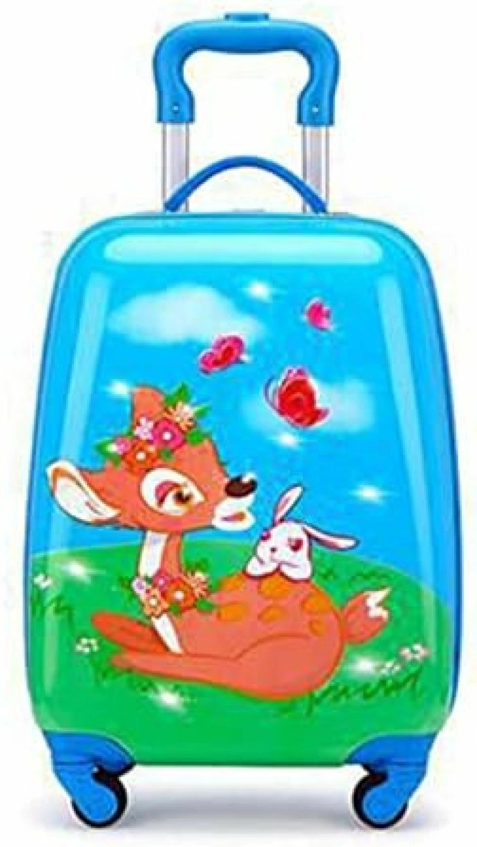 子供用 キャリーケース 漫画子供スーツケース 男の子と女の子旅行荷物 ABS+PC軽量のハードシェルのトロリー 学校旅行用トロリー