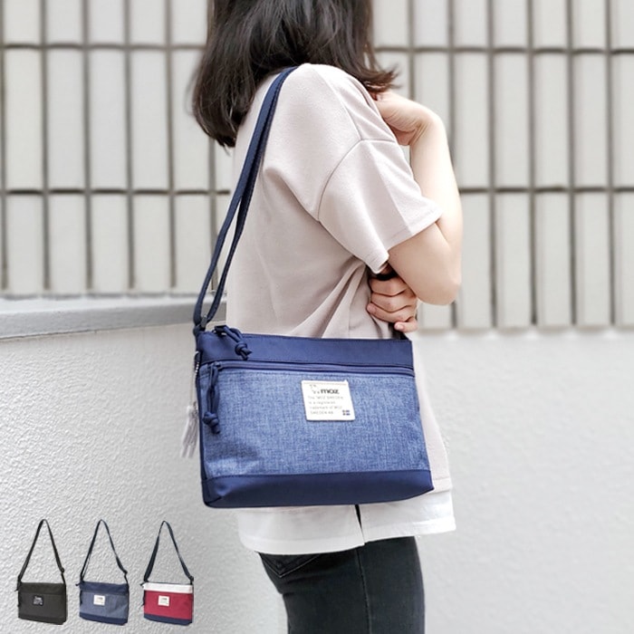 moz モズ サコッシュ ショルダーバッグ 斜め掛け 斜めがけ レディース 大人 小さめ ミニ 軽量 ナイロン ブランド サコッシュバッグ 40代 リフレクター a5 旅行 コンビニ 5,460円