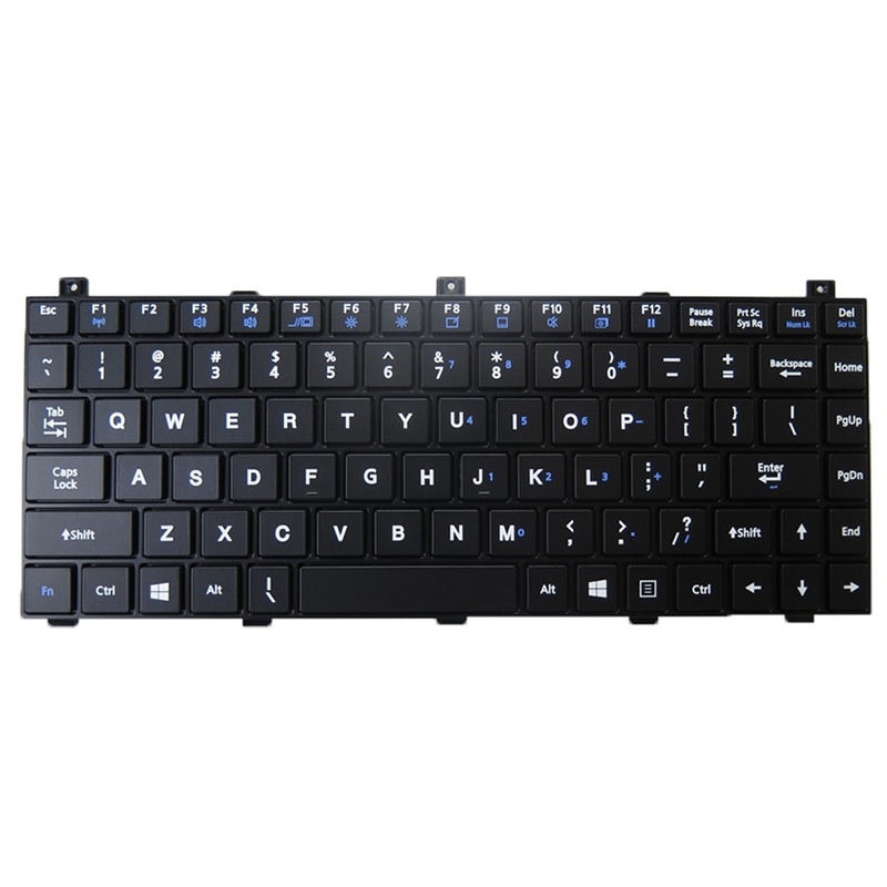 ノートパソコンキーボード互換 Getac NK5101-00000T-00/D 531085910001 NK5101-00000T-00 D ブラックフレーム付き米国 バックライトなし