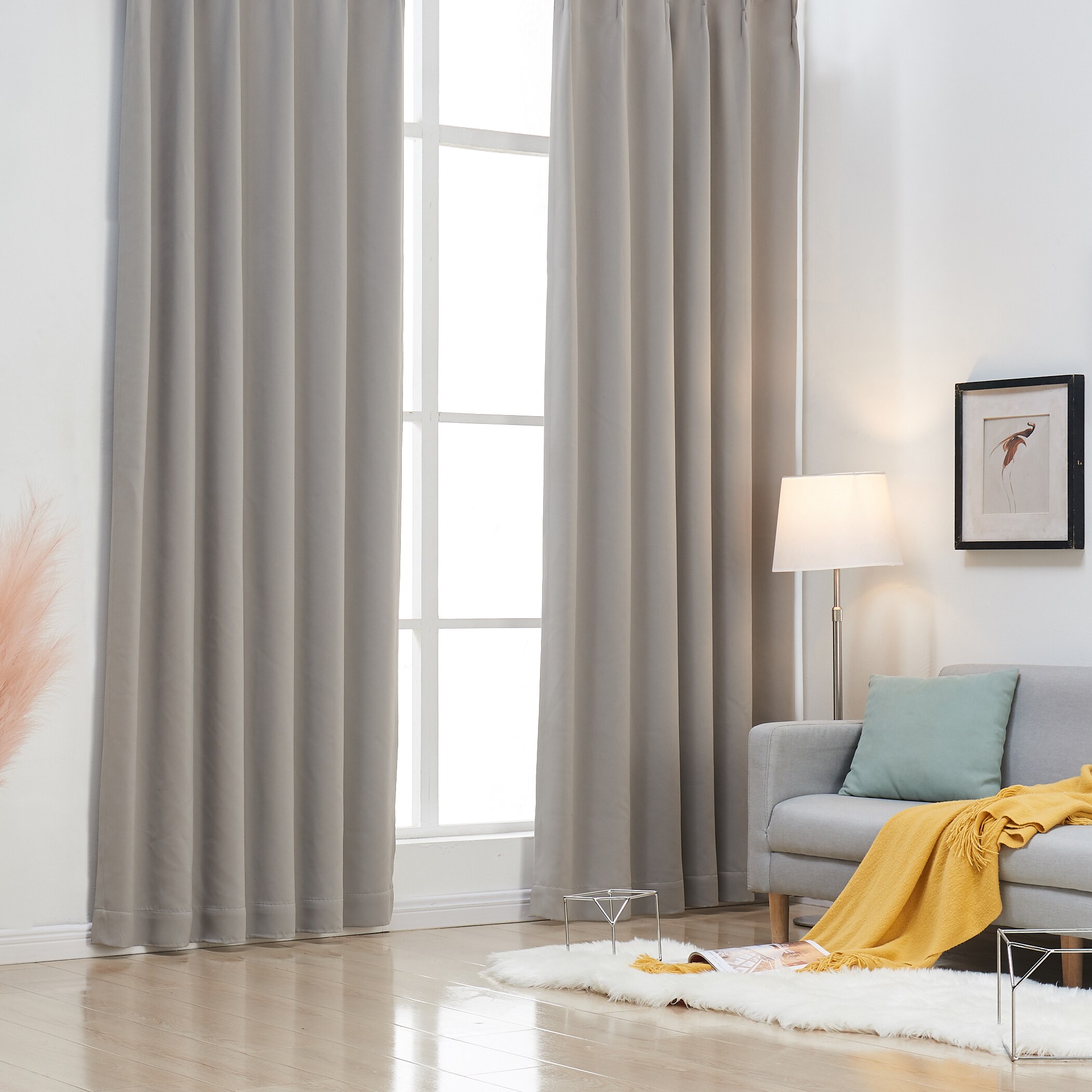 Qoo10] 一級遮光カーテン+レースカーテンセット : 家具・インテリア