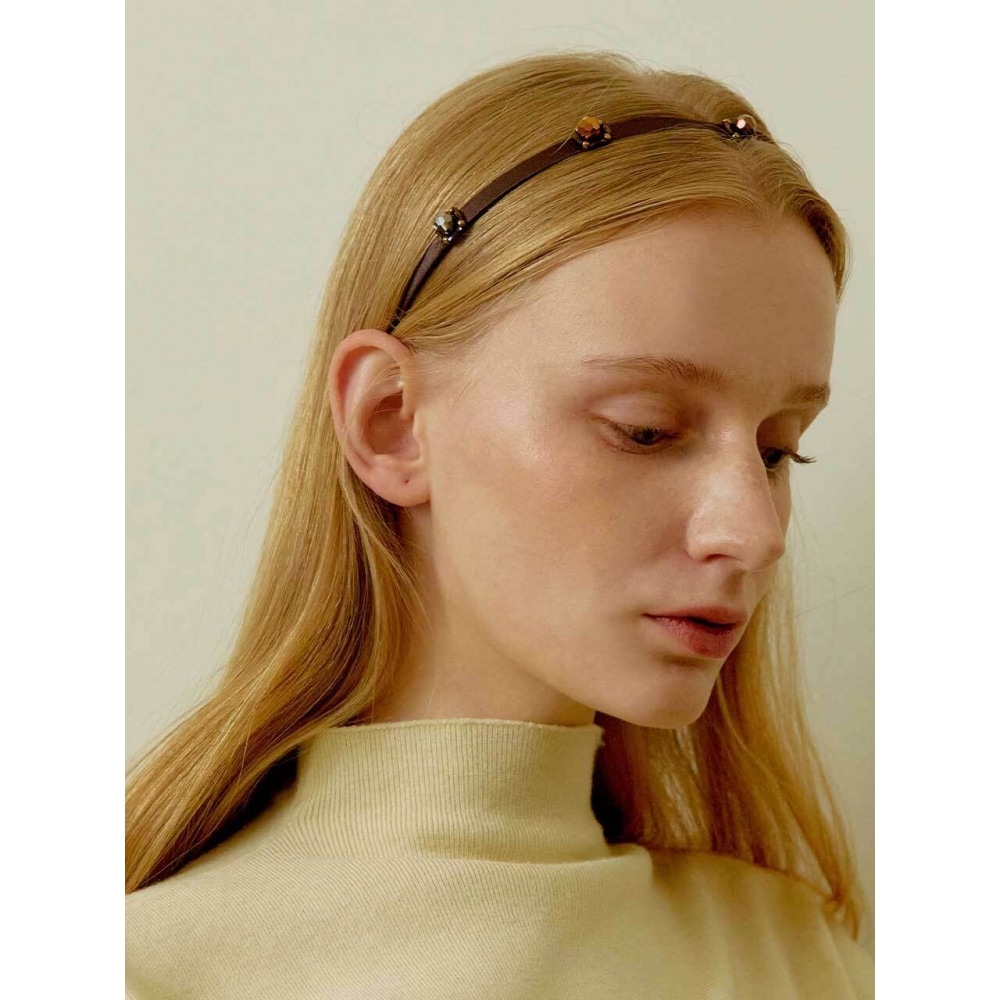 ジャンポールクラリスビーズポイントヘッドバンド LFHB0072