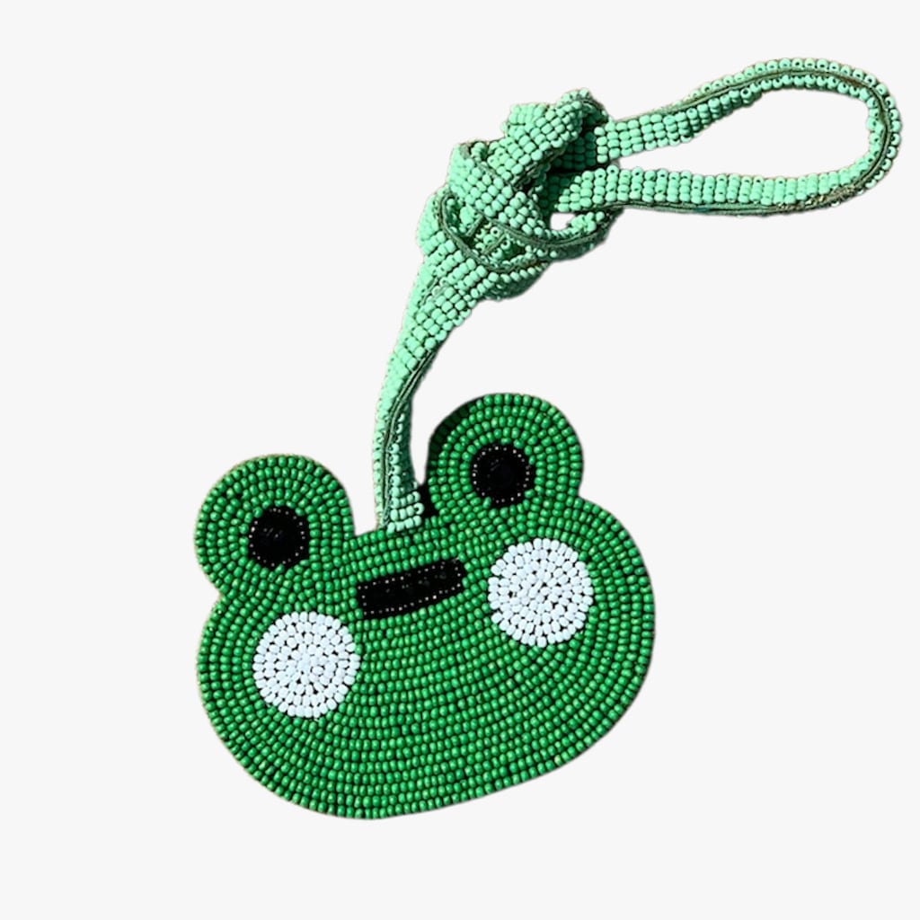 カエル ビーズ バッグチャーム チャーム