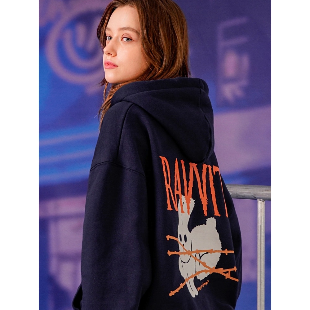 TWN ラビットフーディーネイビー HSHD3534