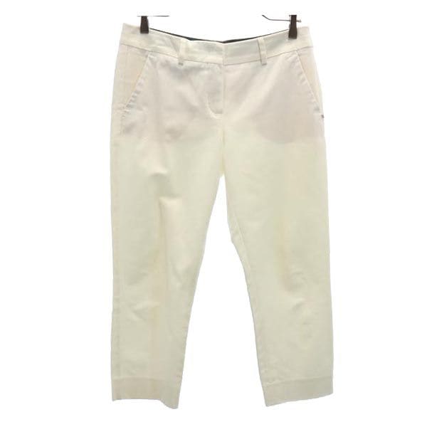 スポーツマックスコード ビジュー付き パンツ 42 白 SPORTMAX CODE レディース