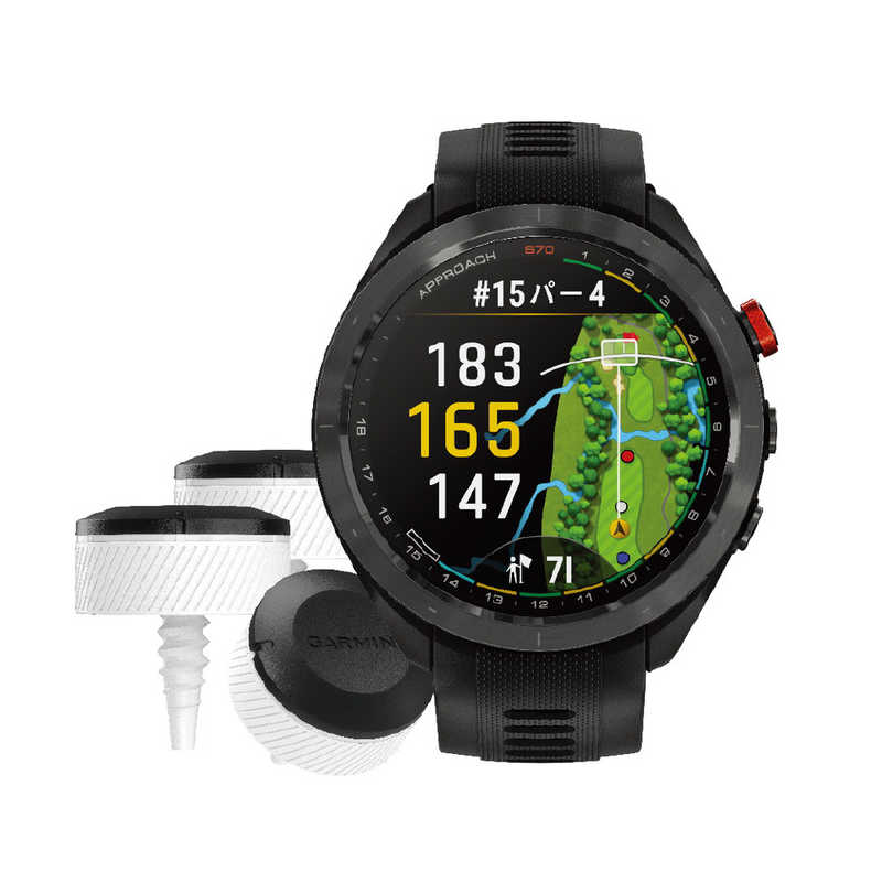 GARMIN　Approach S70 アプローチ エス70 47mm CT10バンドル ブラック　010-02746-23