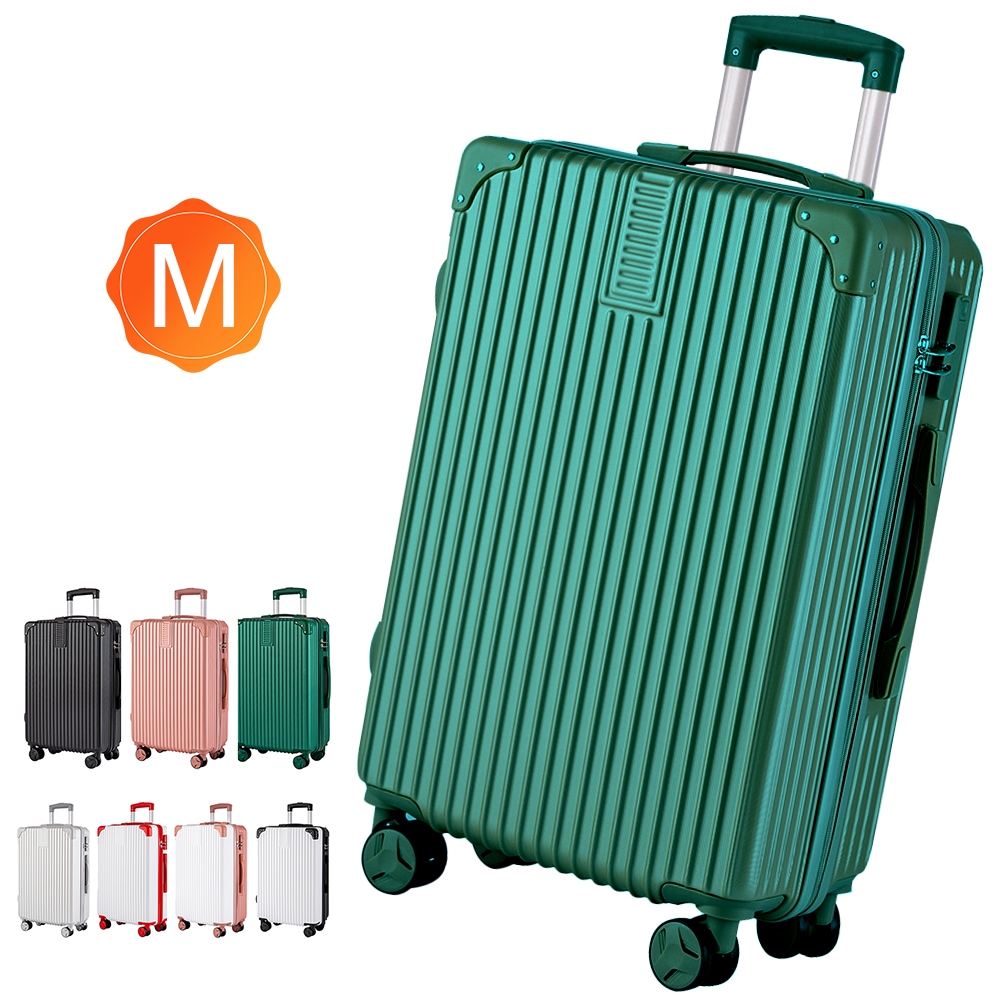 スーツケース キャリーケース Mサイズ 機内持ち込み 軽量 かわいい フレームタイプ ダイヤルロック ダブルキャスター シンプル ビジネス バッグ