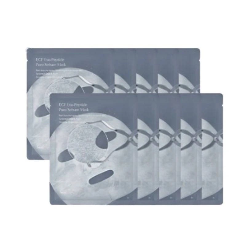 [25FW/New]EGF 皮脂パック エキソペプチド 毛穴 皮脂マスク 2Box(10枚)(+ウォーターサンアンプル5ml贈呈) #純度99% EGF #低刺激 #皮脂ケア