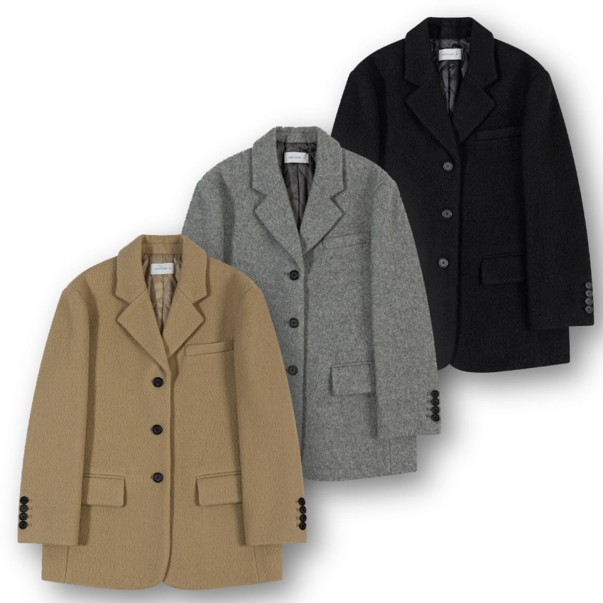 FINE ALPACA WOOL BLAZER COAT