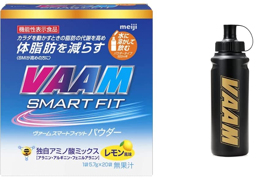 限定販売】 明治 ヴァーム VAAM スマートフィットウォーターパウダー レモン風味 5.7g×20袋