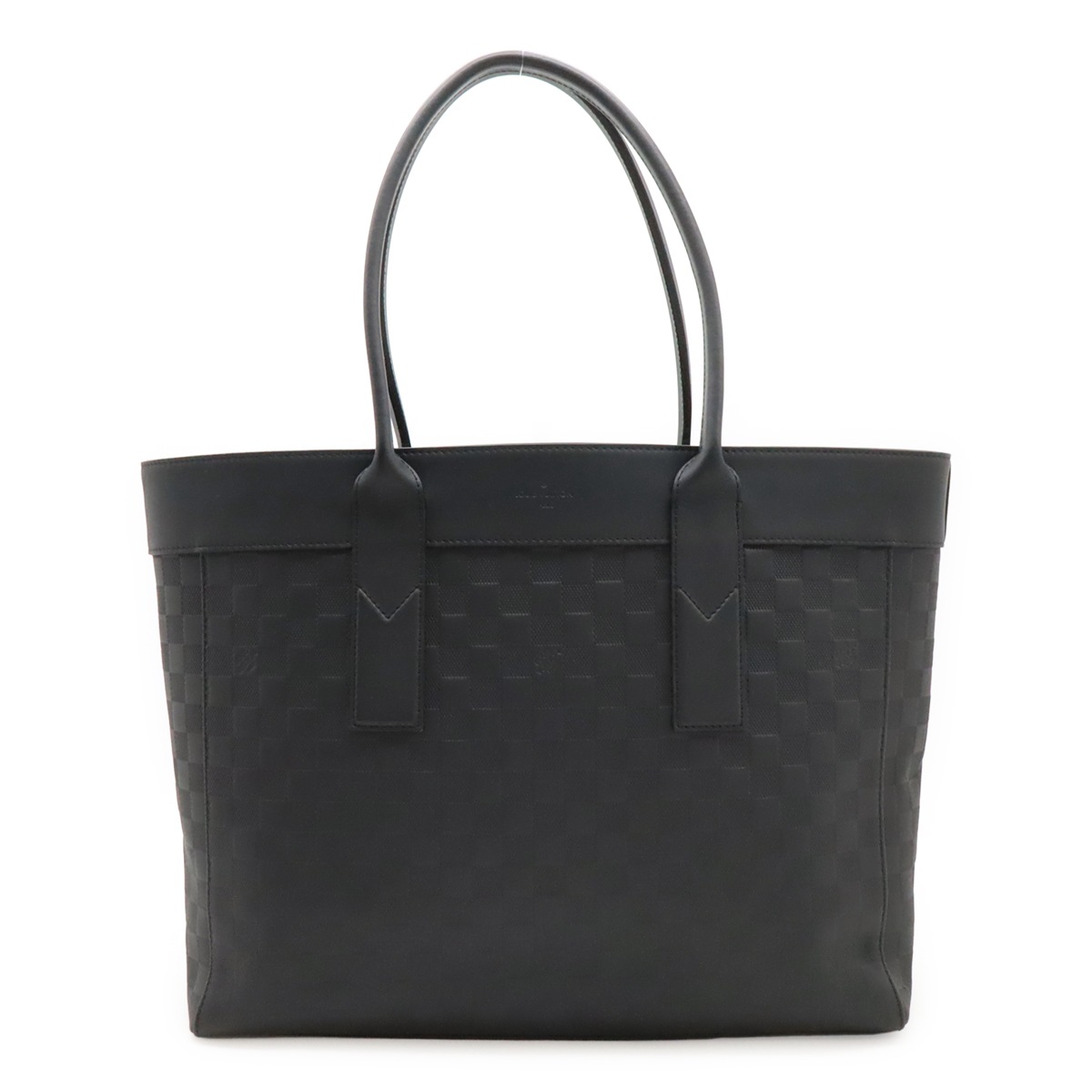 ダミエアンフィニ カバ ヴォワヤージュ トートバッグ ショルダーバッグ レザー オニキス 黒 ブラック N4223