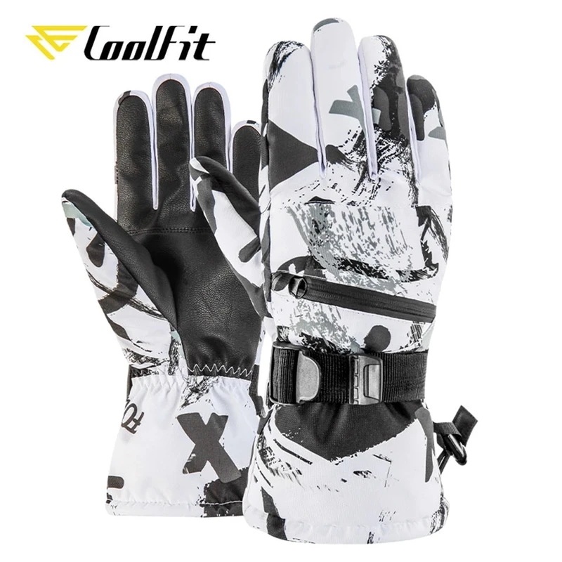Coolfit-男性用と女性用のスキーグローブ,超軽量,防水,冬用,スノーボード用,オートバイ用,雪用