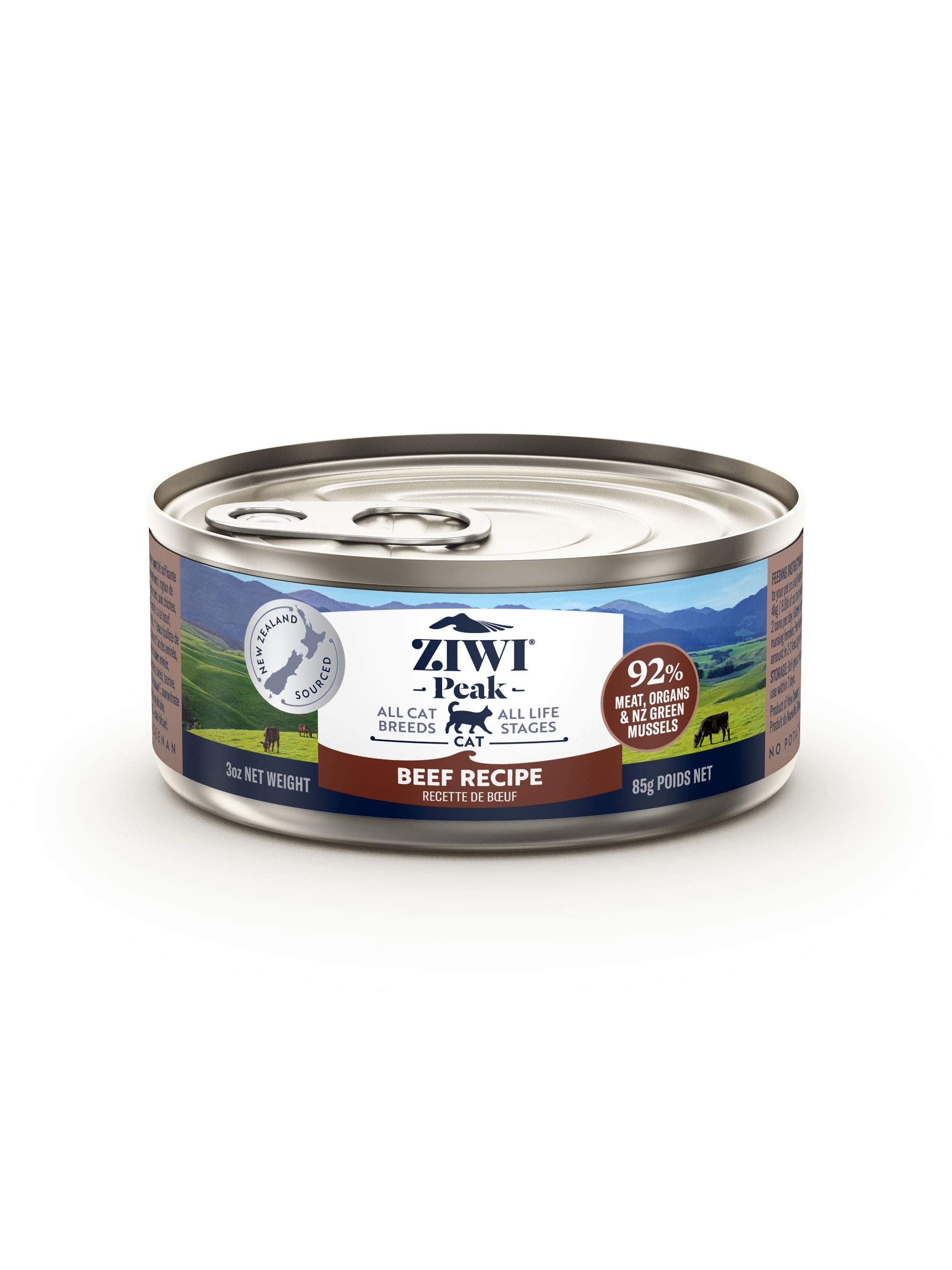 ZIWI ピーク キャット缶 グラスフェッドビーフ 85g×24缶