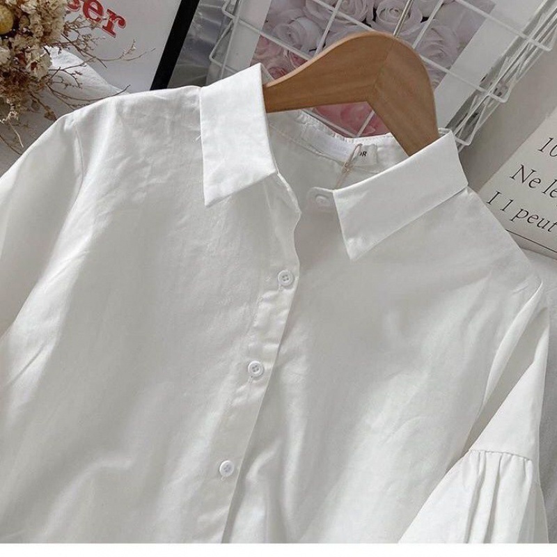 【1つ買うと10つ無料】春と秋の女性服2025パフスリーブシャツ女性冬センス初秋のシャツ小さな