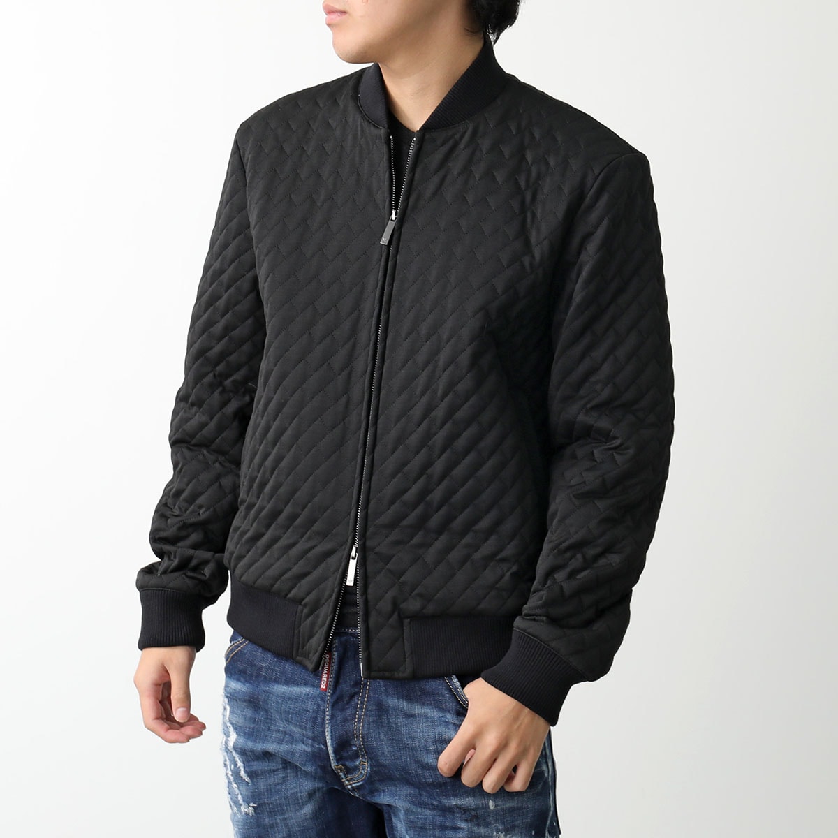 EMPORIO ARMANI エンポリオアルマーニ キルティング ブルゾン 6D1B7T 1K77Z メンズ ウール混 ジップアップ 0999/NERO 44,069円