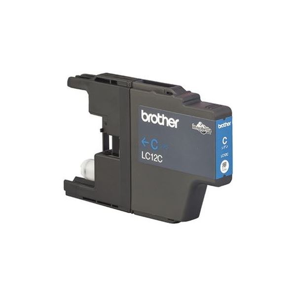 （まとめ）ブラザー インクカートリッジ LC12Cシアン(×3セット)