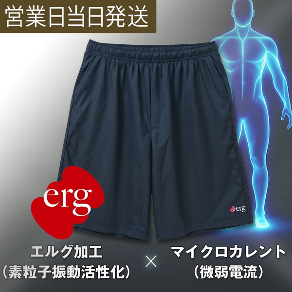 erg エルグ リチャージ ウェア メンズ パンツ 微弱電流 Tシャツ リカバリー ミネラル鉱石 マイクロカレント