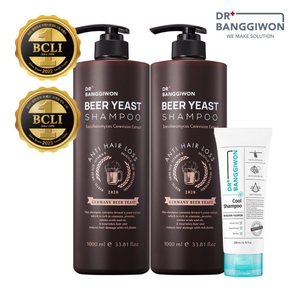 [dr.banggiwon] ビール酵母 脱毛緩和シャンプー 1000mlｘ2個