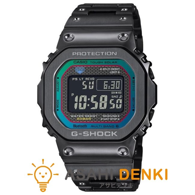 腕時計・時計 カシオ GMW-B5000BPC-1JF Gショック G-SHOCK フルメタル スクエア レインボーカラー ブラック 電波 ソーラー モバイルリンク 58,109円
