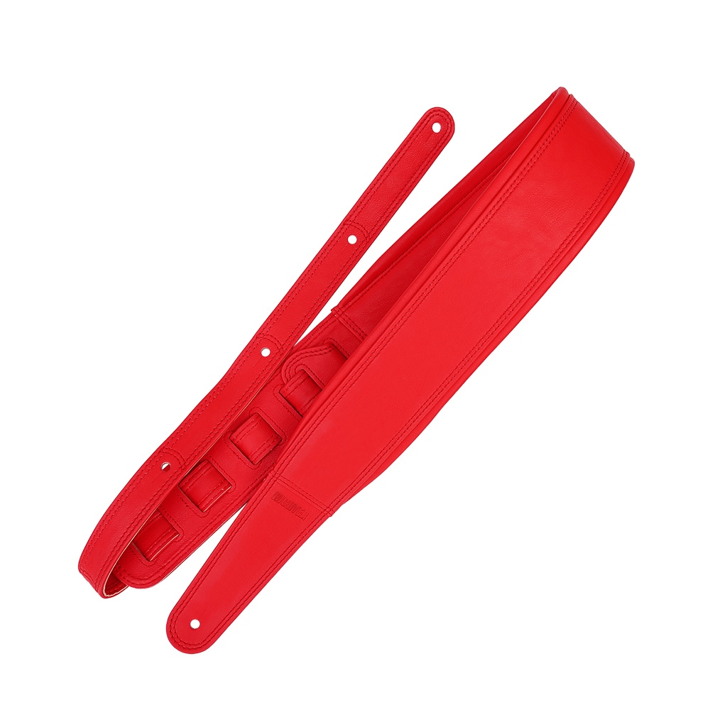 Richterシリーズ ギター/ベースストラップ Springbreak I Leatheretteシリーズ 1636 Red 幅広設計 肩の負担軽減 クッション入り 7cm幅 長さ調整可能 6,407円