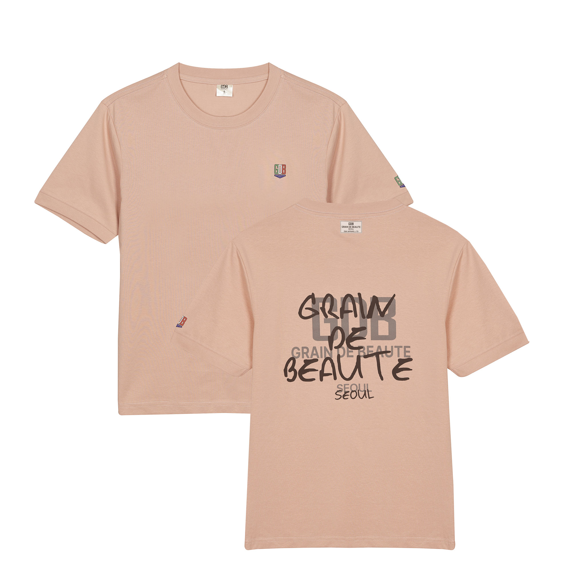 BACK LOGO GDB T-SHIRT 02 [INDY PINK]