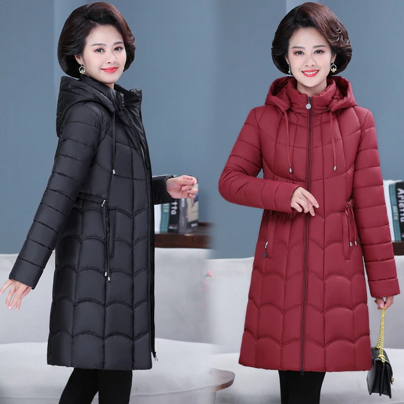 新作 トレンド 中綿コード レディース ロング丈 アウターコート 冬服 中綿 綿入り フード付き アウター 防寒服 ロングコート