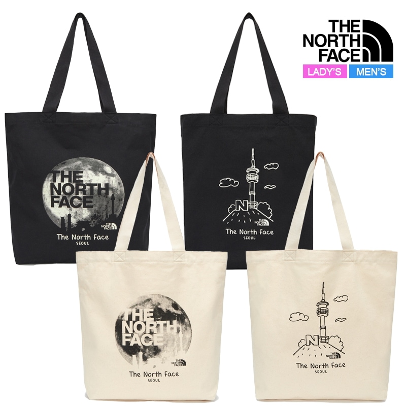 TNF コットン トート ソウル NN2PQ24 ベーシック エコバッグ サブバッグ シンプル スクエア 男女共用 デイリー 韓国