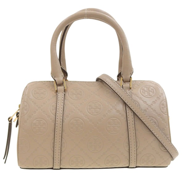 ショルダーバッグ ハンドバッグ 2way ベージュ 斜めがけ T MONOGRAM LEATHER PETTIE MINI BARREL 164873 200