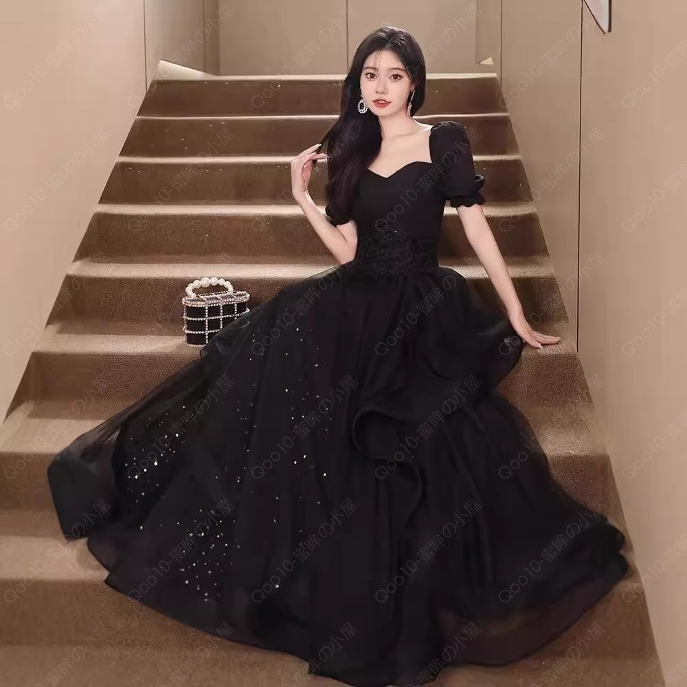 ドレス 披露宴 花嫁 パーティードレス 二次会 コンサート 結婚式 カラードレス 演奏会 ウェディング カクテルドレス ブラック-55 7,860円