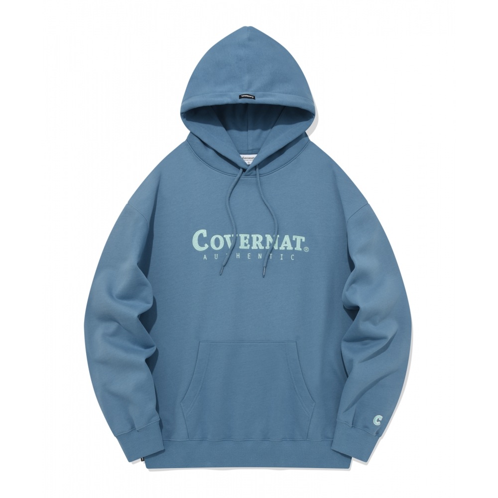 COVERNAT オーセンティックロゴパーカーブルー