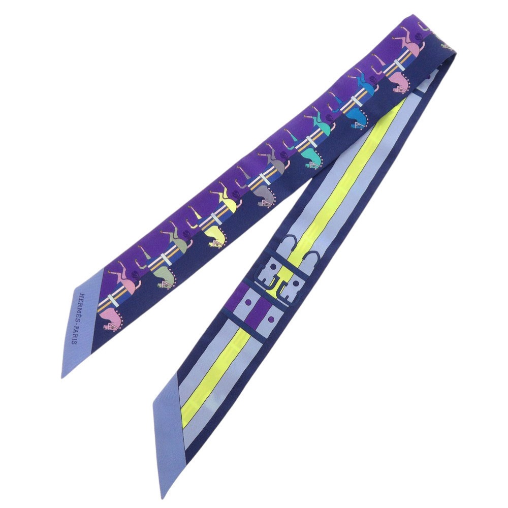 美品 ツイリー Rocabar ロカバール スカーフ シルク/シルク ネイビー 0117【中古】 レディース