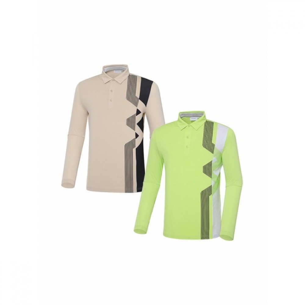 [ワイドアングル] メンズ CO W.ICE コントラストポロ T シャツ M_WMM23228